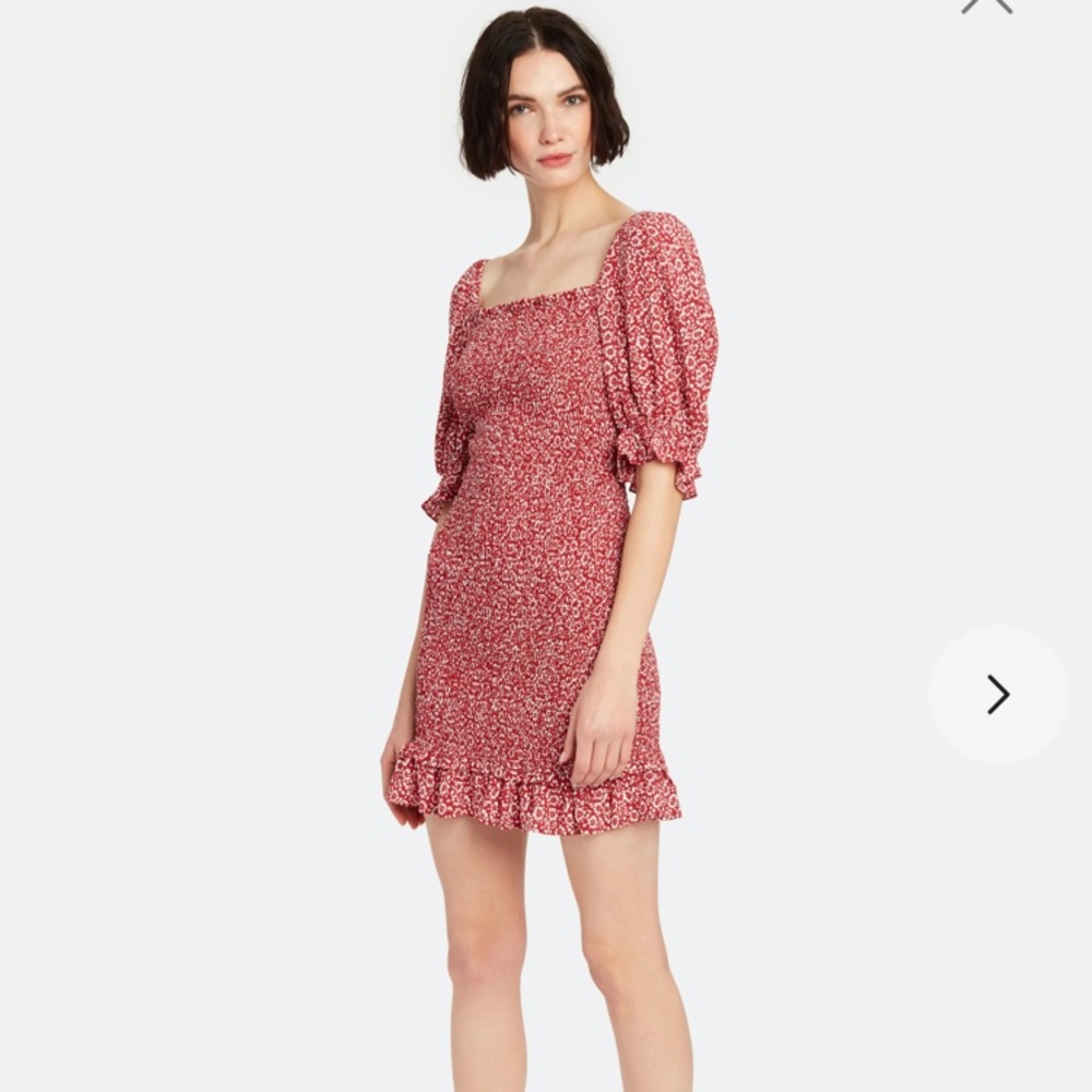 Auguste The Label Red Floral Dress